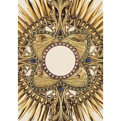 Postcard Poussielgue-Rusand - Large monstrance and its tabor, 1867
