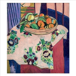 Carte postale Matisse - Corbeille d'oranges