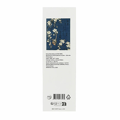 Metal bookmark with ribbon Katsushika Hokusai - Bullfinch and weeping cherry-tree