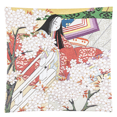Cushion cover Itarô Yamaguchi - The Tale of Genji - The bamboo river