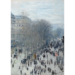 Carte postale Claude Monet - Boulevard des Capucines, 1873-1874