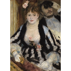 Carte postale Auguste Renoir - La Loge, 1874