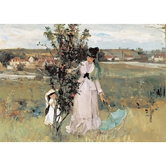 Postcard Berthe Morisot - Hide and seek, 1873