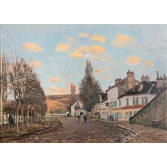 Carte postale Alfred Sisley - La Route de Saint-Germain à Marly, 1872