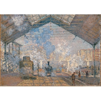 Postcard Claude Monet - Saint-Lazare station, 1877