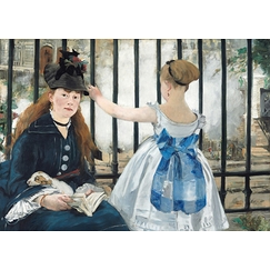 Carte postale Edouard Manet - Le Chemin de fer, 1873