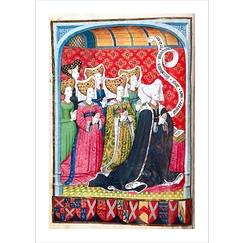 Carte postale Maître de la Légende dorée de Munich - Heures à l'usage de Paris
