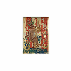 Magnet Anonyme - Tapisserie : Ourson porteur d'écu armorié, 1440-1460
