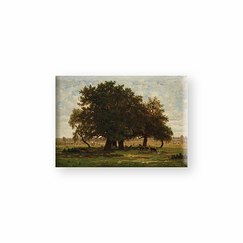 Magnet Théodore Rousseau - Group of oaks, Apremont, Forest of Fontainebleau , 1847