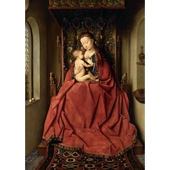 Postcard Jan Van Eyck - Virgin and Child or Virgin of Lucques