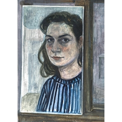 Postcard Nathanaëlle Herbelin - Self-portrait, 2018