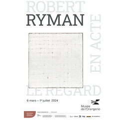 Exhibition poster - Robert Ryman. The act of looking - 40x60 cm