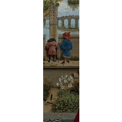 Marque-page Van Eyck - La Vierge et l'Enfant au chancelier Rolin (détail)