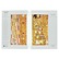 10 Cartes doubles et enveloppes Gustav Klimt