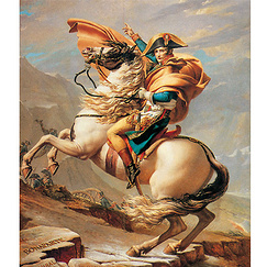 Poster Bonaparte at the Grand-Saint Bernard by Jacques Louis-David