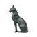 Bastet cat with earrings