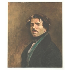 Engraving Self-portrait of Delacroix, said in the green vest, 2003 - Pietro Sarto